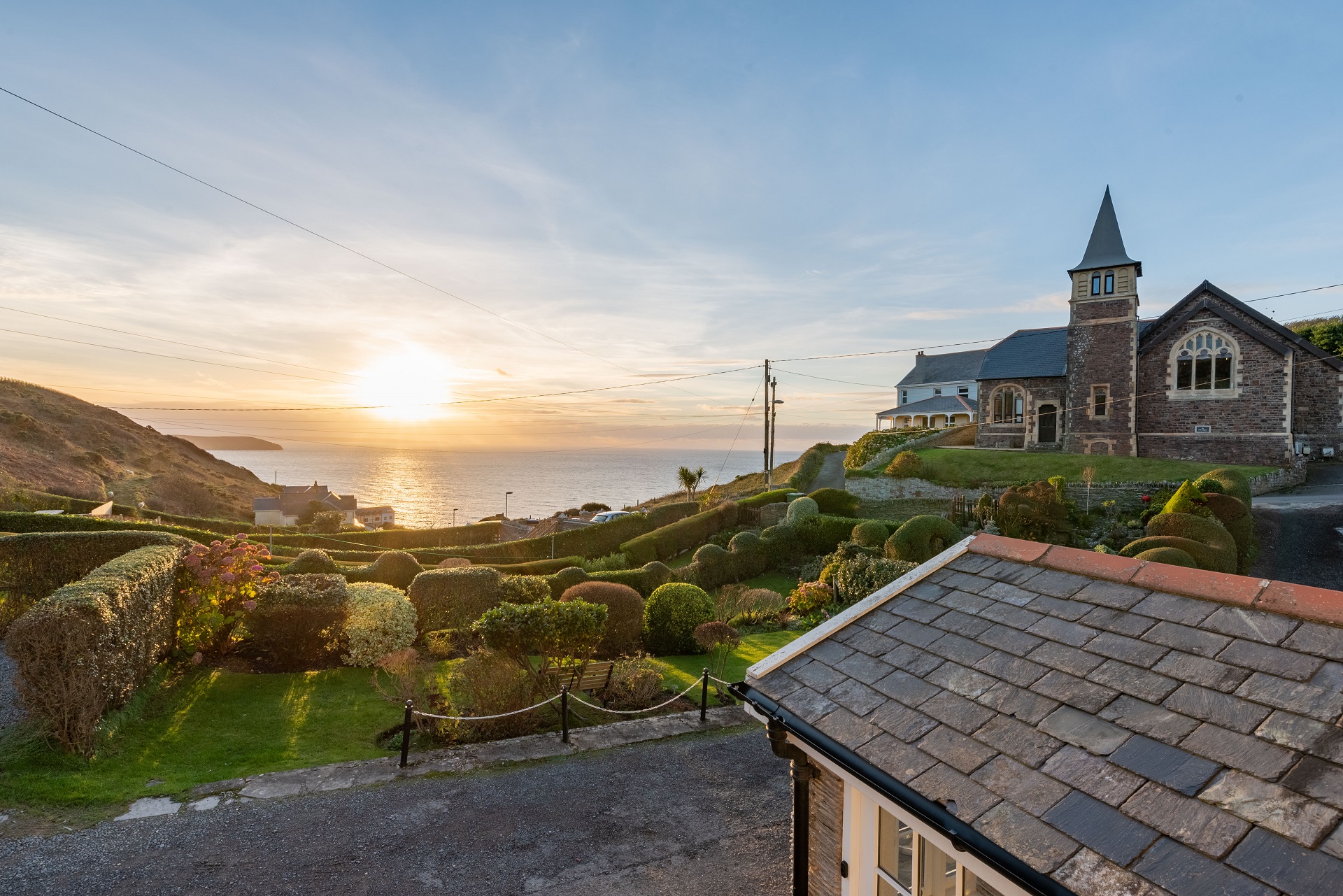 Sea View of Mortehoe from Homestead Cottage Bedroom Window