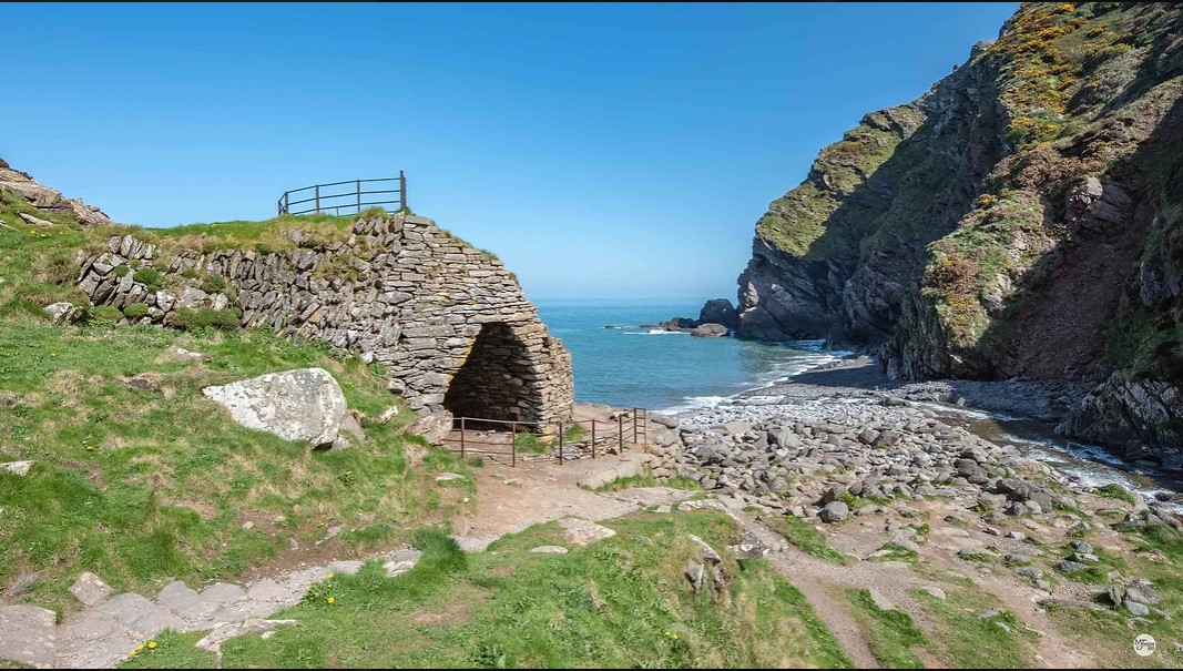 View of sea from Heddons Mouth