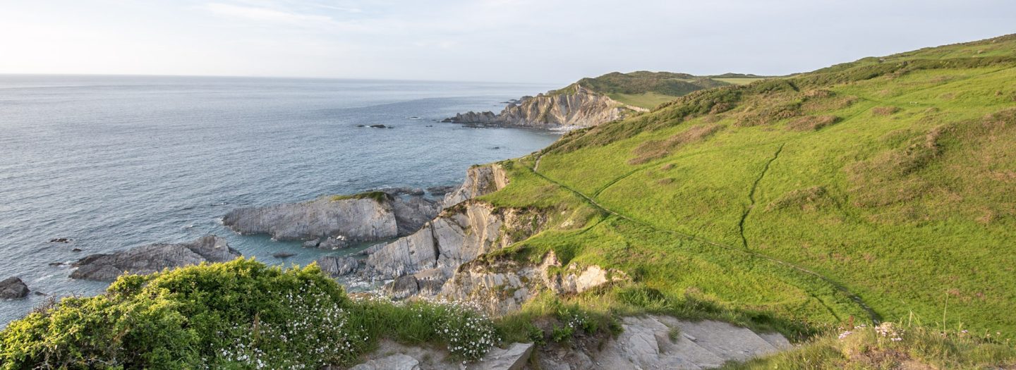 Coast path to Rockham beach